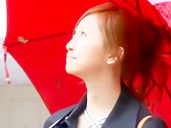 Hottest Japanese girl Leila Aisaki in Incredible Couple, Outdoor JAV scene