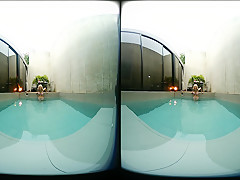 Tattooed Blond Asian Girl Hot Water Play - VRPussyVision