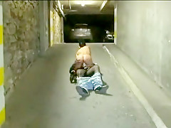 French Mature Interracial Fuck In Parking