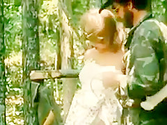 Like a fairy tale the grey wolf and little red riding hood