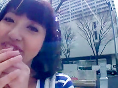 Horny Japanese whore Kotomi Asakura in Exotic Public, Cunnilingus JAV clip