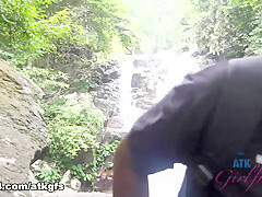 Elena Koshka in You Take Elena To Explore And You Find A Lovely Waterfall - ATKGirlfriends
