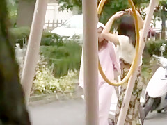 Fabulous Japanese model Rio Sakura, Megumi Haruka in Amazing Public JAV clip