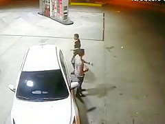 Hot guy sucking a dick at the gas station