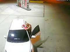 Hot guy sucking a dick at the gas station
