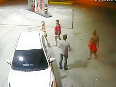 Hot guy sucking a dick at the gas station