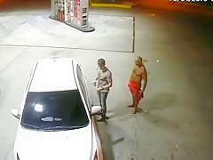 Hot guy sucking a dick at the gas station