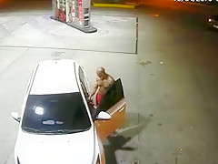 Hot guy sucking a dick at the gas station