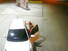 Hot guy sucking a dick at the gas station