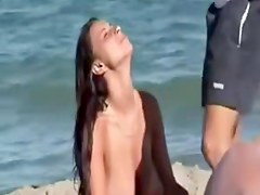 Naked Beach - hawt honey on beach