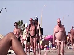 French nudist beach Cap d'Agde people walking stripped 09