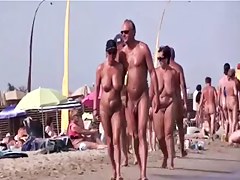 French nudist beach Cap d'Agde people walking stripped 09