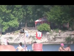 Exhib at the public beach