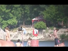 Exhib at the public beach