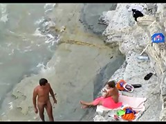 Voyeur on public beach sex