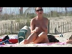 Captivating Breasty Hottie on Beach BVR