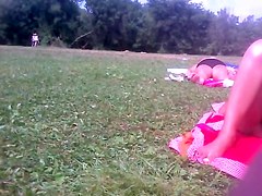 Spying hot slender body of girl getting sun tanned PICT0008