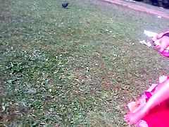 Spying hot slender body of girl getting sun tanned PICT0008