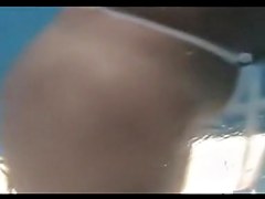 Hot beach amateur gets her tits bouncing on spy cam