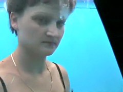 Voyuer changing room scenes with amateur out of her bikini