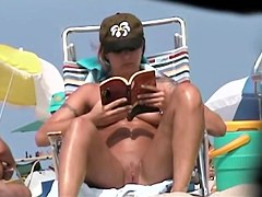 Hot as fuck smoking naked bodies on a nudist beach video