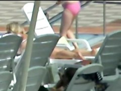 Spy cam of our kinky hunter is working on the beach