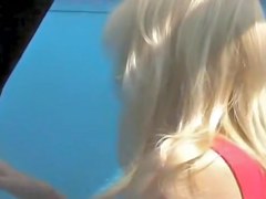Spy cam in the beach cabin catches nude tits and nubs