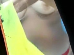 Girls from the beach show pussies and tits in beach cabin