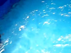 Sexy white wazoo swimming with dolphins on beach voyeur cam
