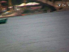 Hard Nipples on hot Asian in a voyeur nudist beach video