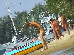 Mature beach nudist women not afraid to show everything they got