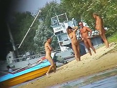 Mature beach nudist women not afraid to show everything they got