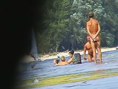 Mature beach nudist women not afraid to show everything they got