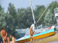 Mature beach nudist women not afraid to show everything they got