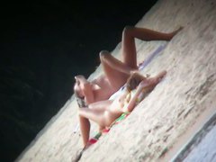 Many sexy beach nudists caught naked on voyeur hidden cam