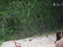 Hot naked bodies at the nudist beach