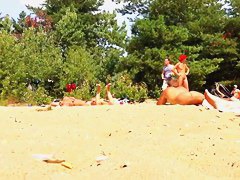 Mature nudist voyeur video with big naked chicks