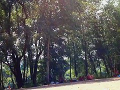 Mature nudist voyeur video with big naked chicks