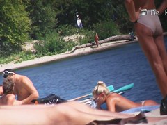 Beach hunter voyeurs girls shaking tits and nude asses