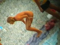 Splendid nude beach voyeur spy cam video