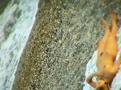 Splendid nude beach voyeur spy cam video