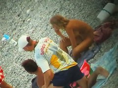 Splendid nude beach voyeur spy cam video