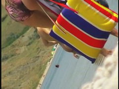 Real beach voyeur video of sluts