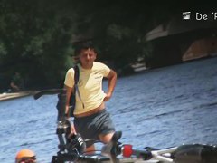 Beach couple making out nude while being voyeur taped