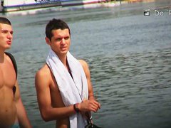 Nudist voyeurism topless blonde teen