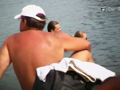 Nudist voyeurism topless blonde teen