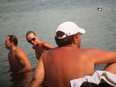 Nudist voyeurism topless blonde teen