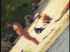Exciting beach voyeur videos with naked mature babes
