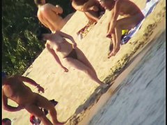 Exciting beach voyeur videos with naked mature babes