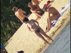 Exciting beach voyeur videos with naked mature babes